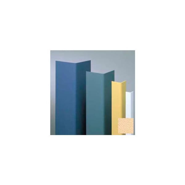 Vinyl Surface Mounted Corner Guard, 90 Degree Corner, 1-1/2" Wing, 4'H, Silkworm, Vinyl W/Tape
